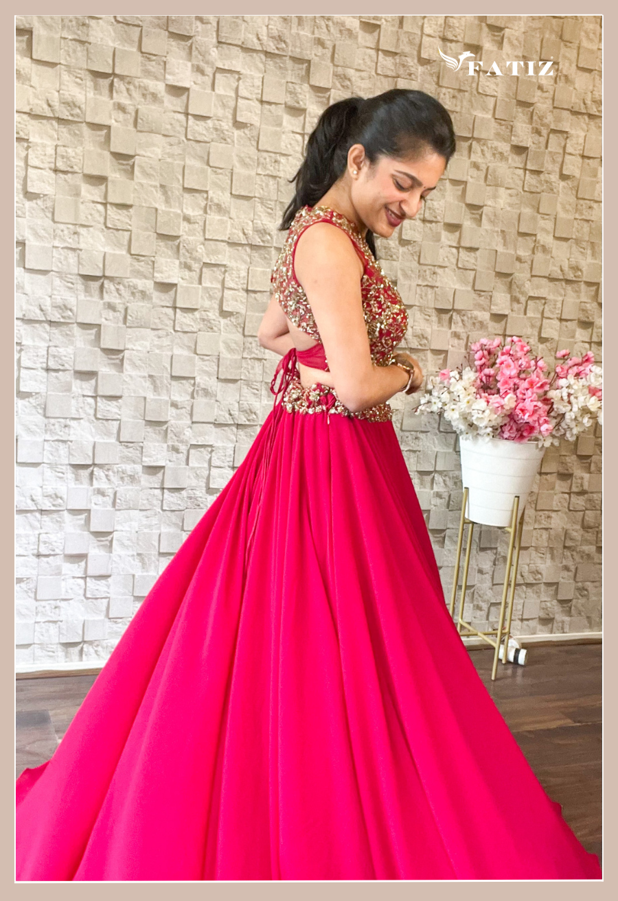 Scarlet Mini Lehenga