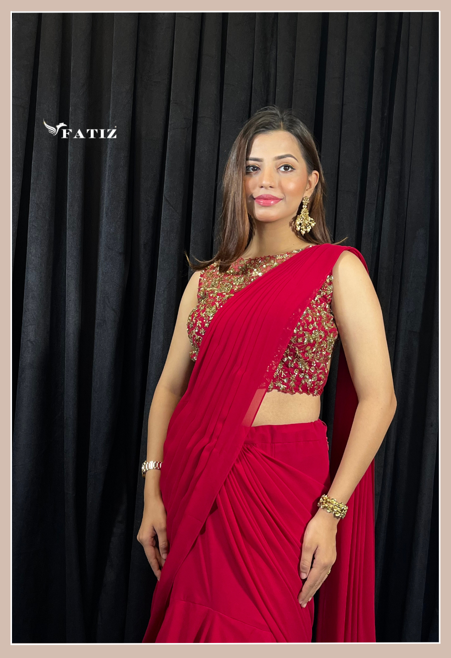 Scarlet Drape Saree