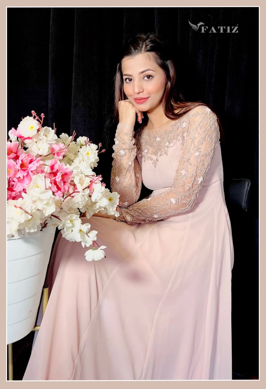 Rosemary Anarkali - Nude Pink