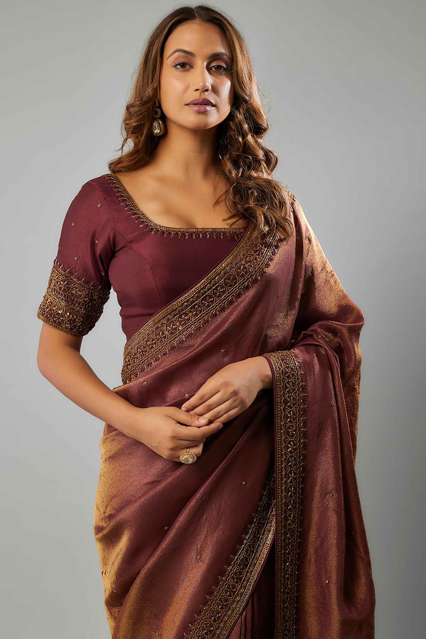 MAYURA SAREE- MAROON