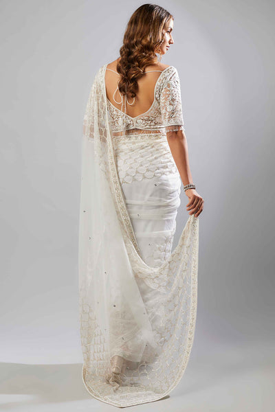 DAISY SAREE- WHITE