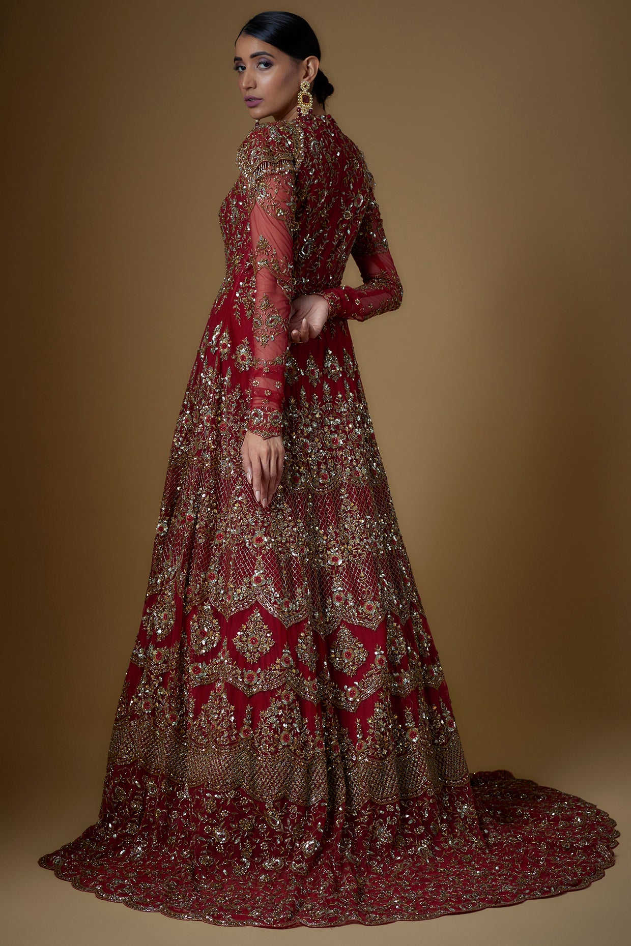 IRAM GOWN - CHILLIE RED