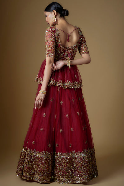 ROOYI PEPLUM LEHENGA