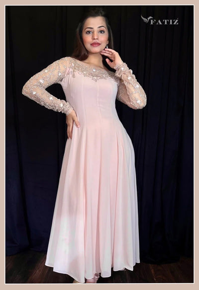 Rosemary Anarkali - Nude Pink