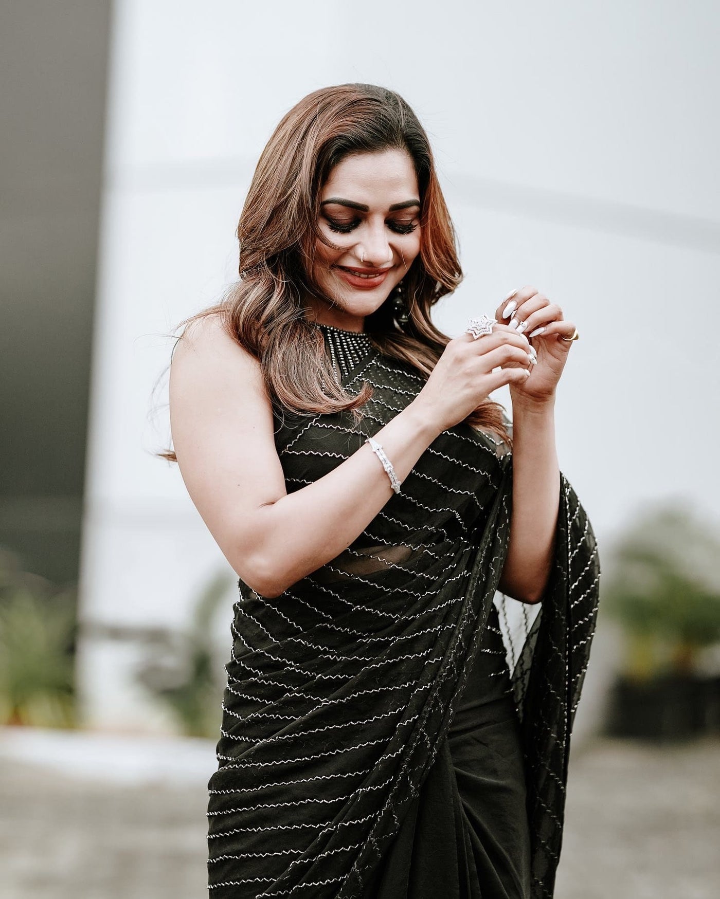 BLACK BERRY SAREE