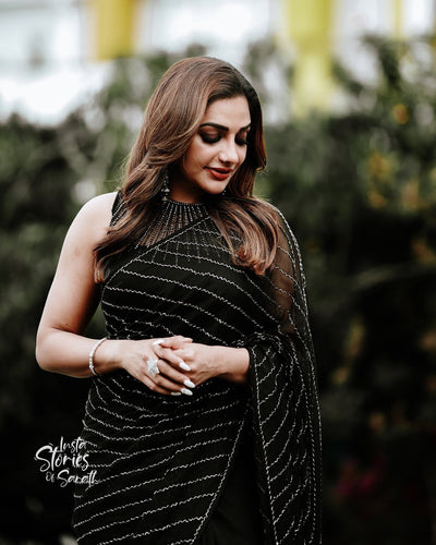 BLACK BERRY SAREE