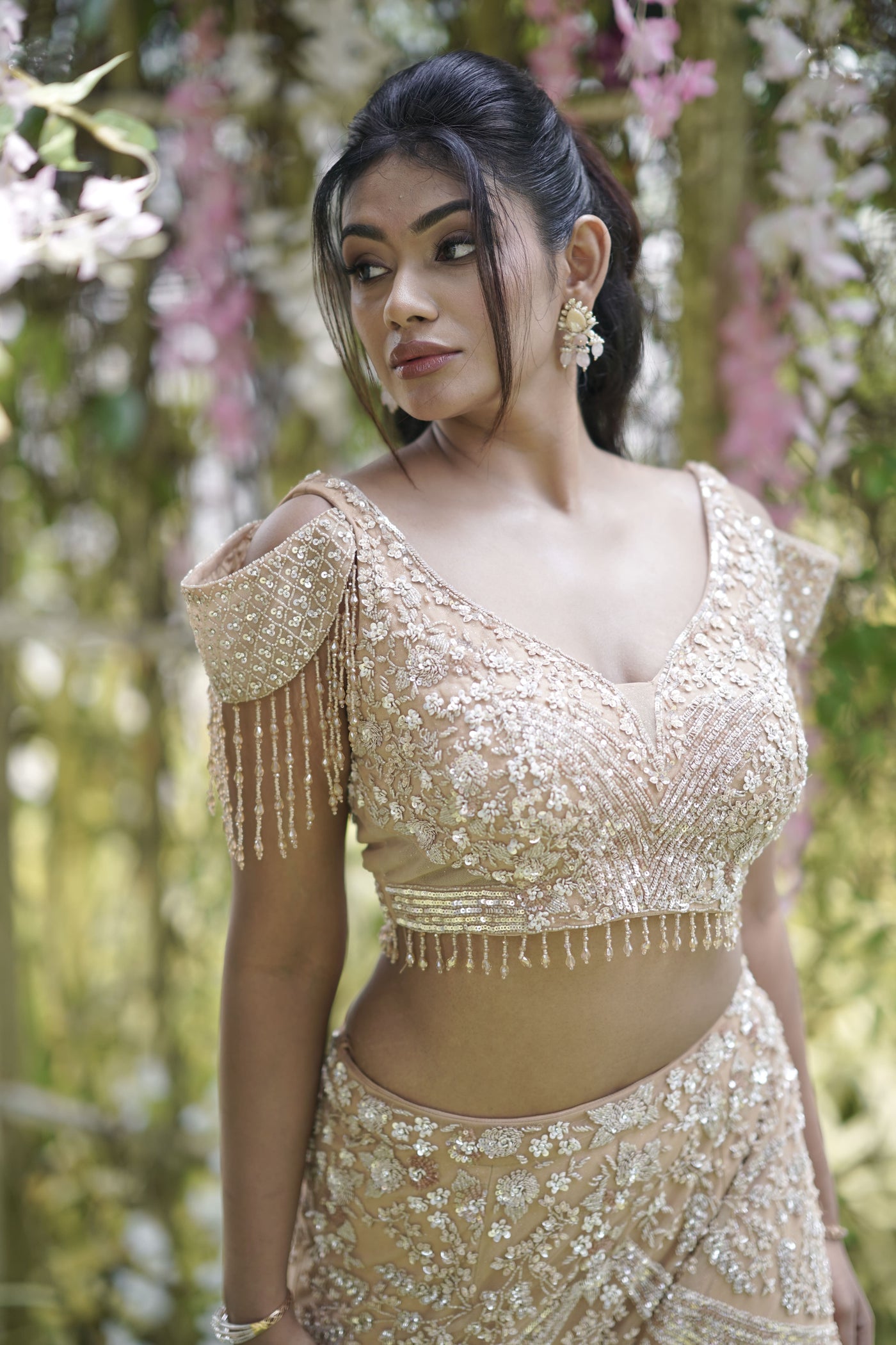 IVY FISHCUT LEHENGA - CHAMPAGNE GOLD