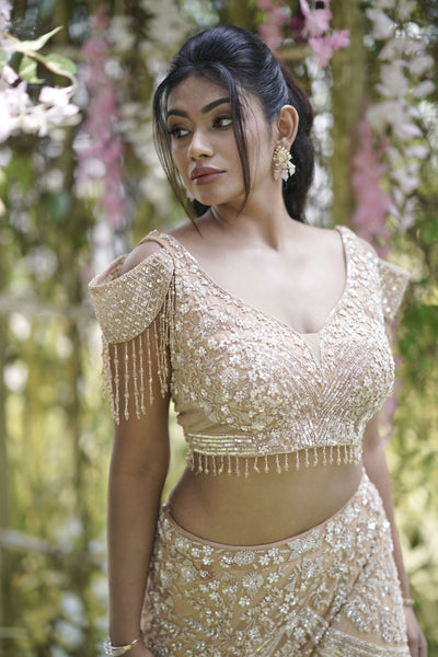 IVY FISHCUT LEHENGA - CHAMPAGNE GOLD