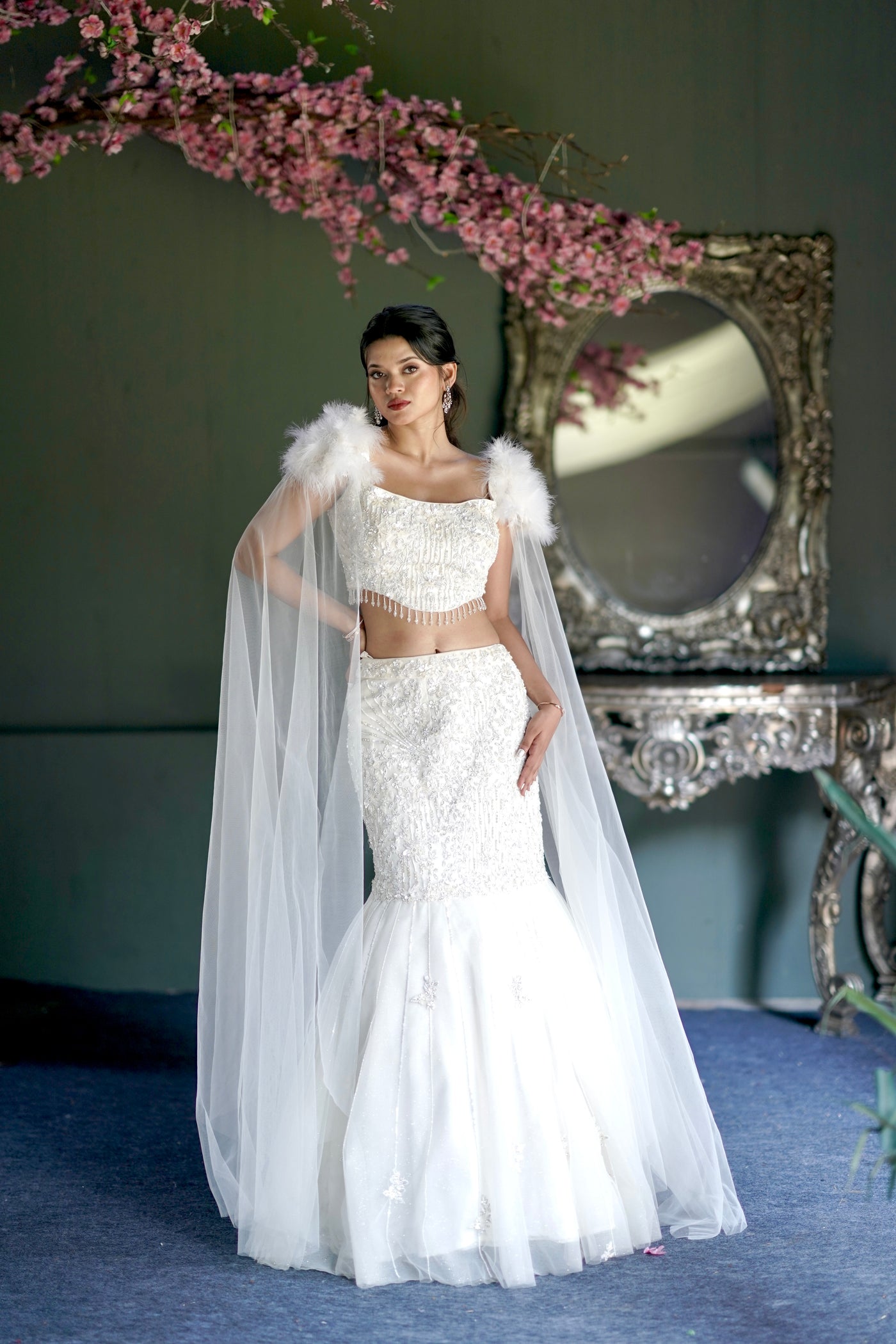 NOVA LEHENGA- WHITE