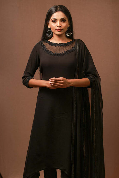 Tania - Black Georgette Suit