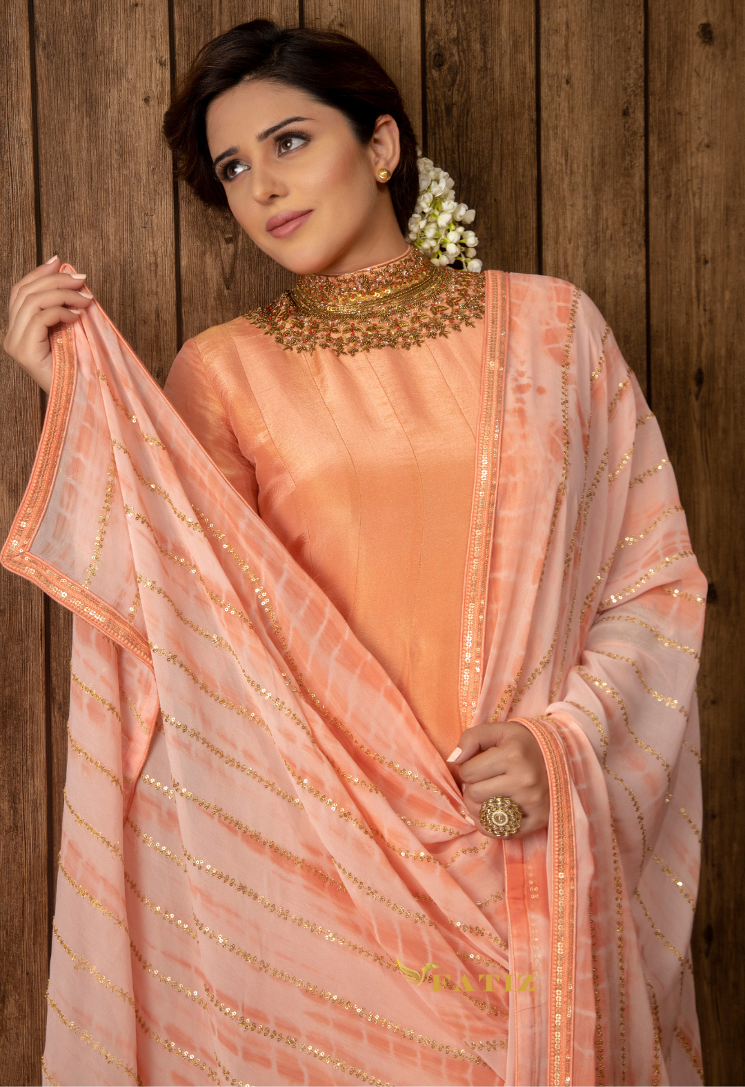 AMRUTHA ANARKALI - PEACH