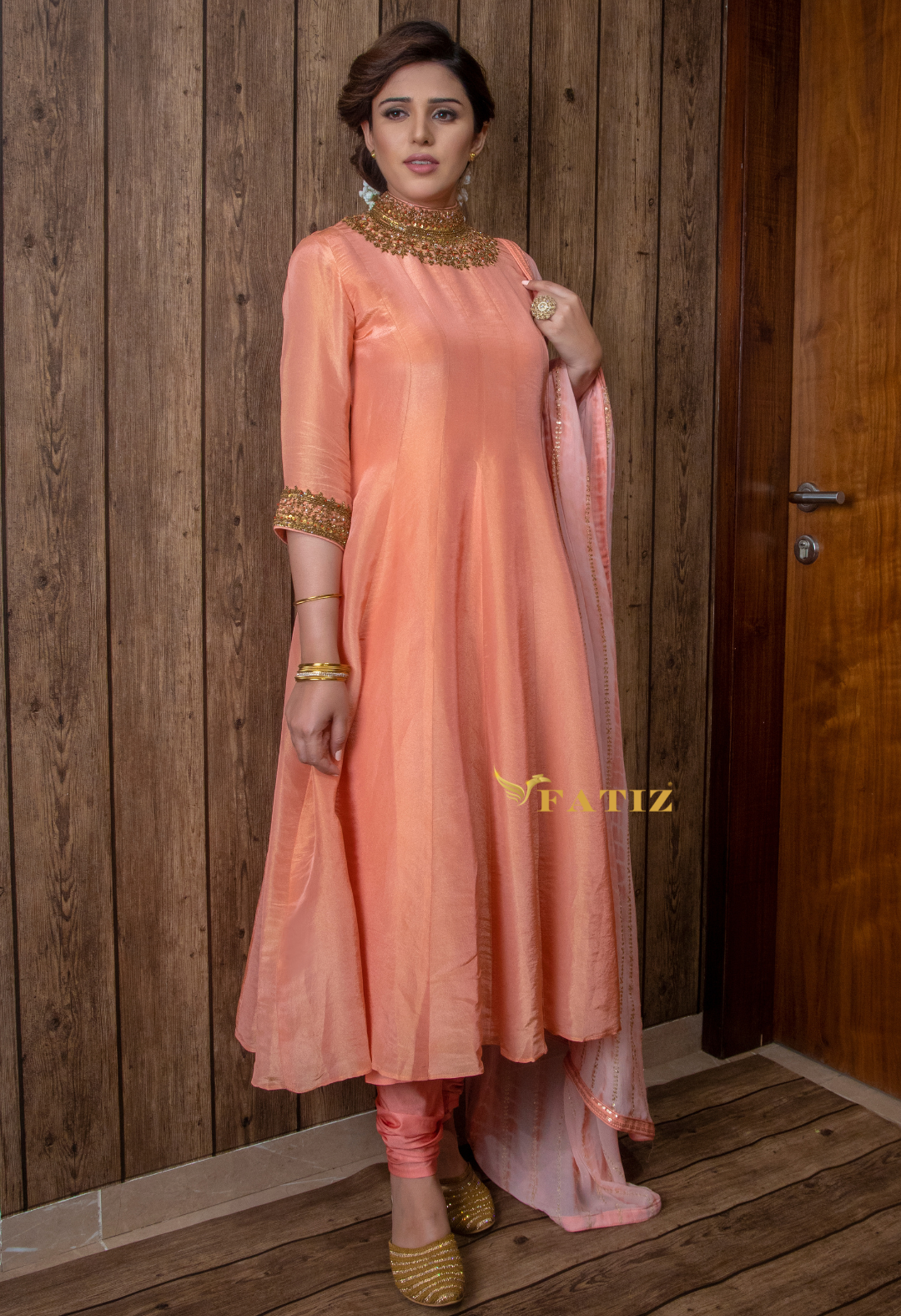 AMRUTHA ANARKALI - PEACH