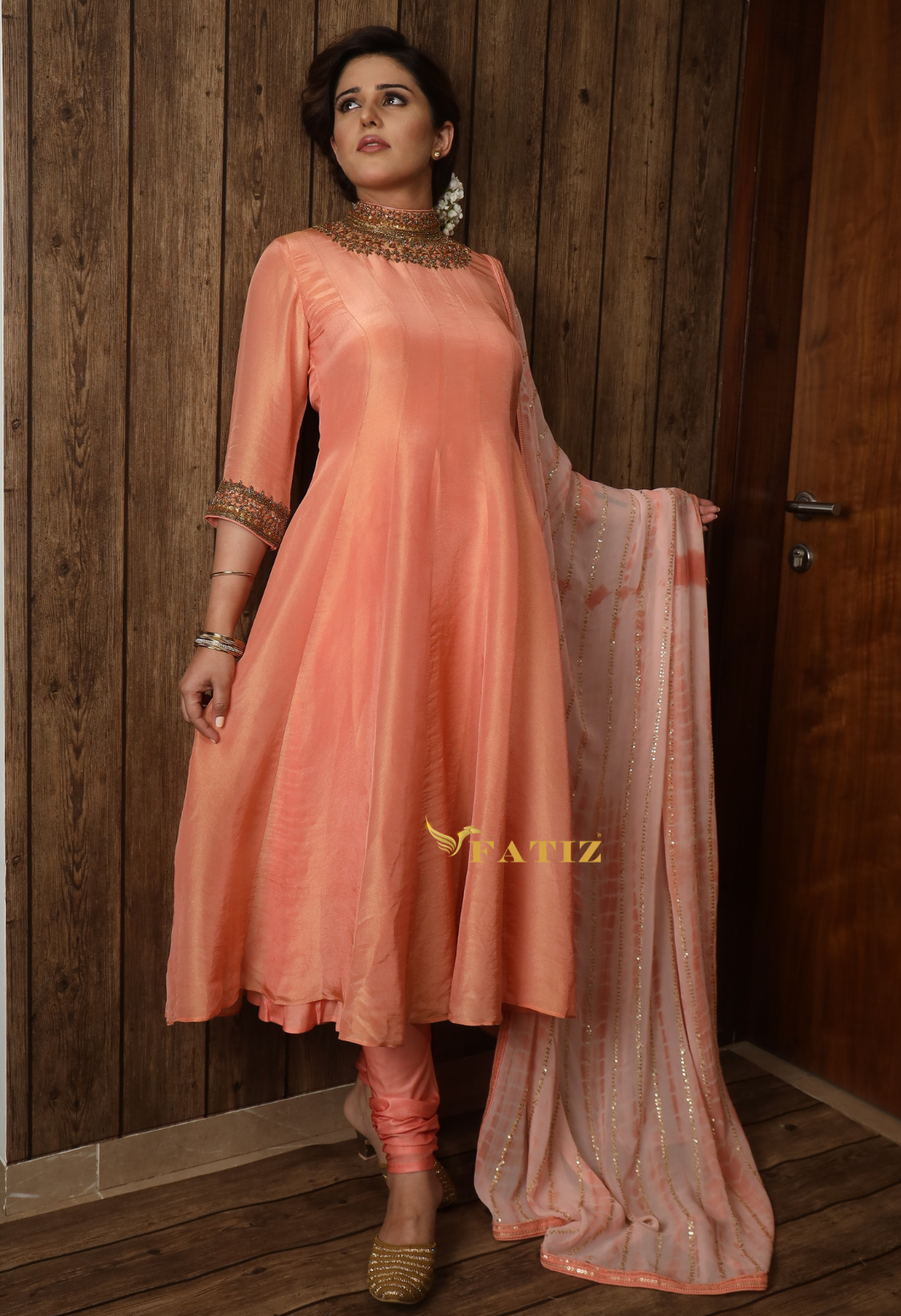 AMRUTHA ANARKALI - PEACH